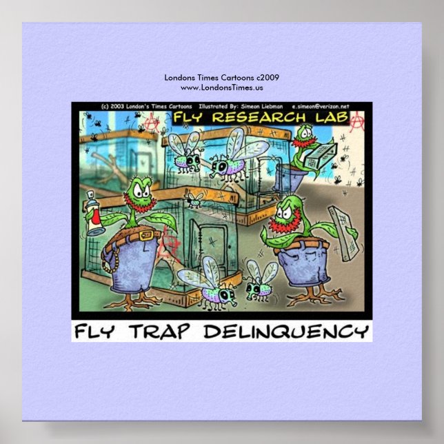 Venus Fly Trap Delinquency Roligt Rick London Post Poster (Framsidan)