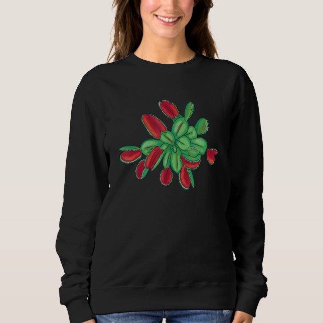 Venus Fly Trap Plantor T Shirt (Framsida)