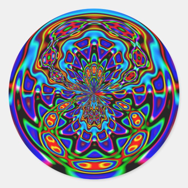 Venus Fly Trap Runt Klistermärke (Framsida)