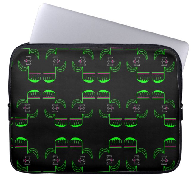 Venus Flyfälla Mönster Laptop sleeve (Framsidan)