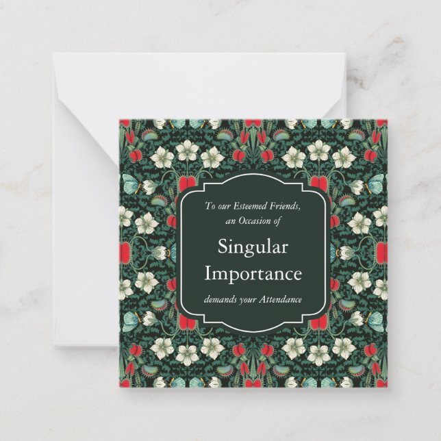 Venus Flyfälla Victorian Gothic Mini Anteckningskort (Framsida)