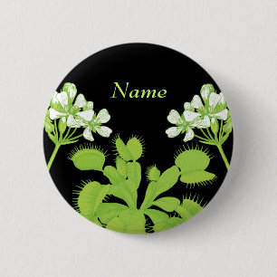 Venus Flytrapnamn bricka Knapp