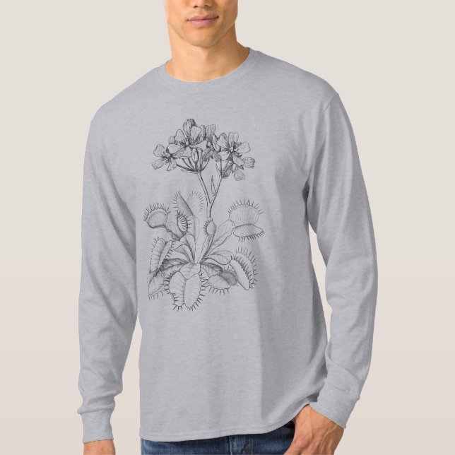 Venus Flytrapskjorta Tee Shirt (Framsida)