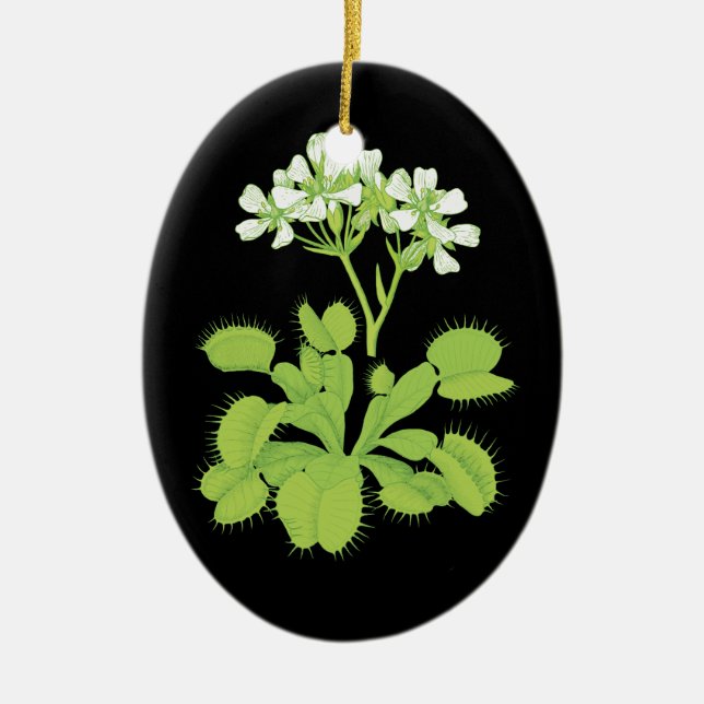 Venus Flytrapsprydnad Julgransprydnad Keramik (Framsidan)