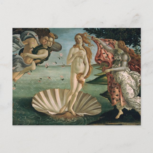 Venus födelse av Botticelli Postcard Vykort (Framsida)