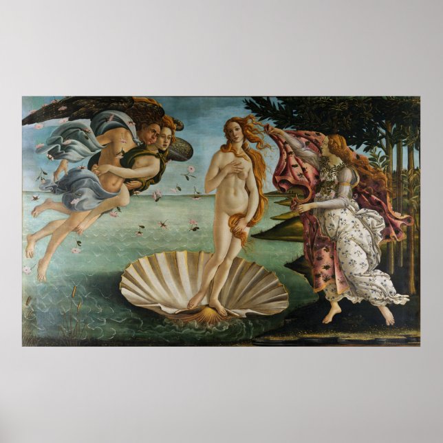 Venus födelse (av Sandro Botiicelli) Poster (Framsidan)