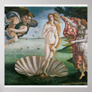 Venus födelse av Sandro Botticelli,Renaissanc Poster