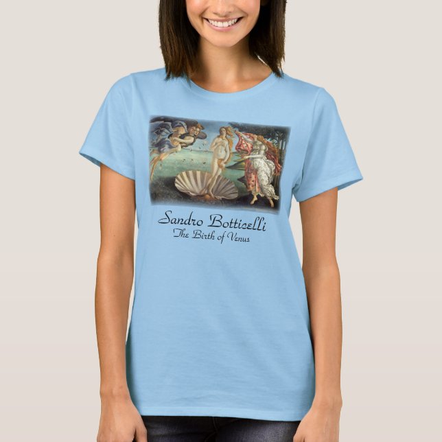 Venus födelse av Sandro Botticelli Tee Shirt (Framsida)