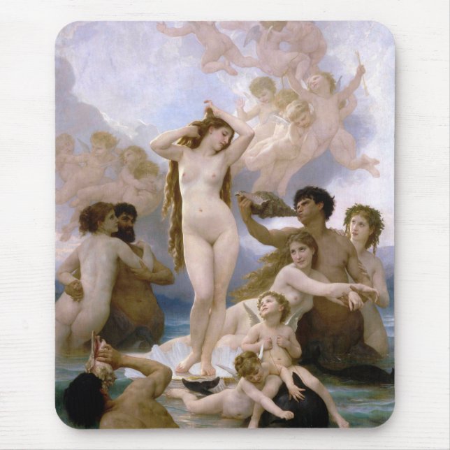 Venus födelse av William-Adolphe Bouguereau Musmatta (Framsidan)