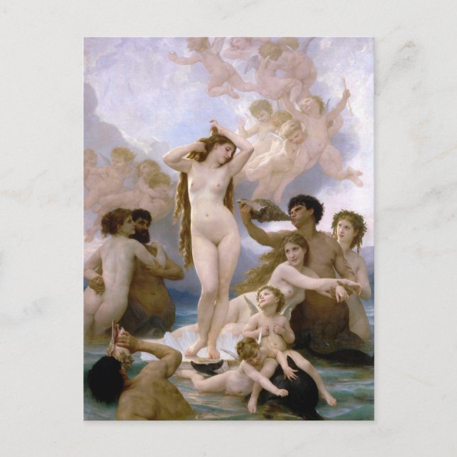 Venus födelse av William-Adolphe Bouguereau Vykort (Framsida)