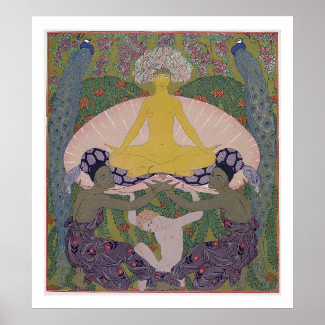 Venus födelse (bläck och W/c på pappra) (se 133 Poster (Framsidan)