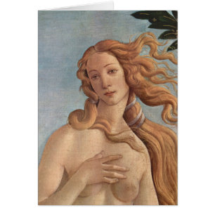 Venus födelse (detalj) av Sandro Botticelli Hälsningskort