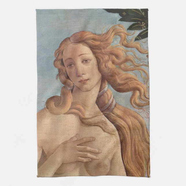 Venus födelse (detalj) av Sandro Botticelli Kökshandduk (Vertikal)