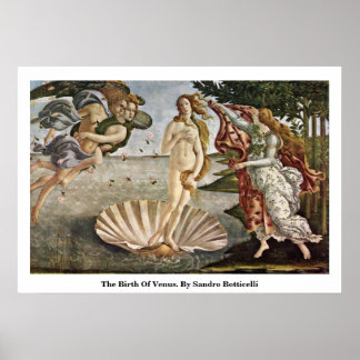 Venus födelse. från Sandro Botticelli Poster