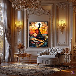 Venus födelse Glasmosaikkonstverk Canvastryck