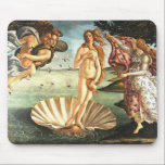 Venus födelse musmatta<br><div class="desc">Venus-A:s konstverk, som utförts av Florentine-målaren Sandro Botticelli. Den målade mellan 1484 och 1486 och skildrar gudinna från kärlek Venus efter att ha kommit ut ur havet som vuxen kvinna. Venus står på ett årstidsskal, som sprängs till stranden av Zephyr, gud till västern.Horae, gudavästare till årstiderna, står redo med ett...</div>