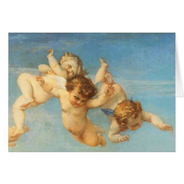 Venus födelse, närmare uppgifter om Änglar av Alex Hälsningskort (Framsidan Horizontal)