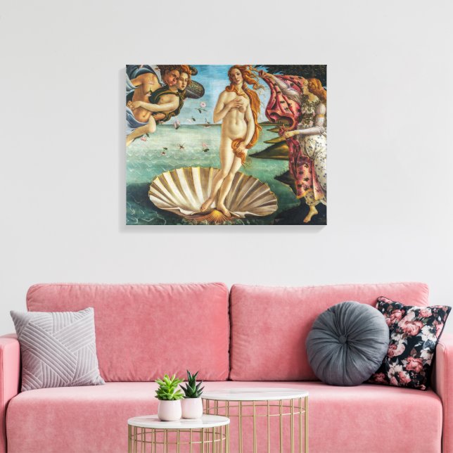 Venus födelse | Sandro Botticelli | Canvastryck (Insitu (Vardagsrum))