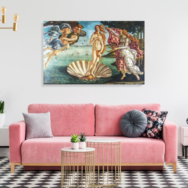 Venus födelse | Sandro Botticelli | Canvastryck (Insitu (Vardagsrum))