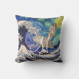 Venus födelse vid den Underbara vågen Kudde