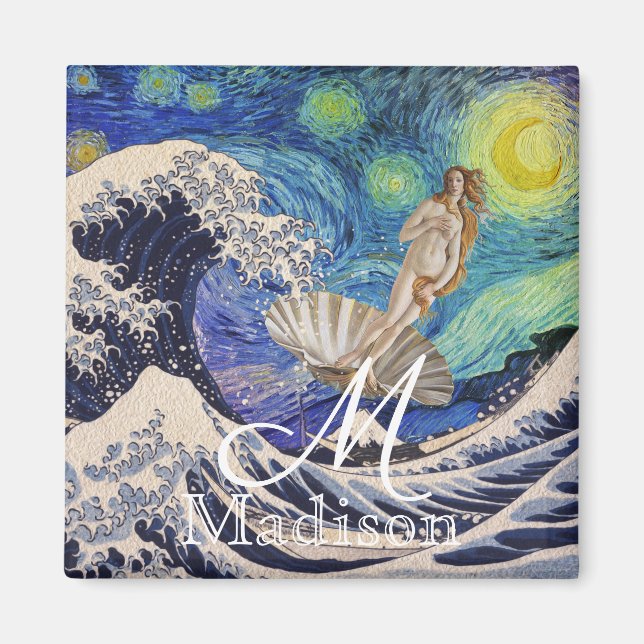 Venus födelse vid den Underbara vågen Magnet (Framsidan)