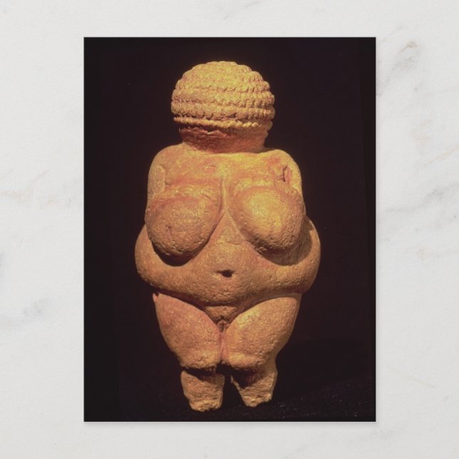 Venus från Willendorf, fertilitetssymbol Vykort (Framsida)