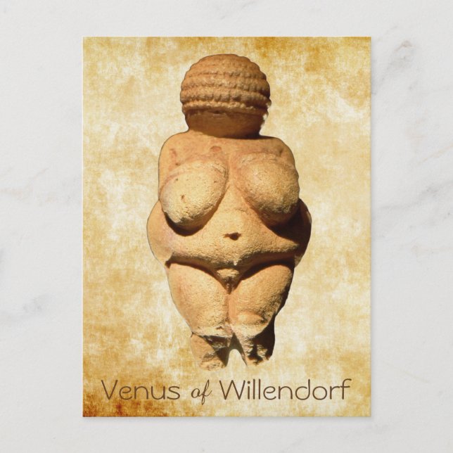 Venus från Willendorf Forntida Konst Vykort (Framsida)