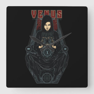 Venus Fyrkantig Klocka