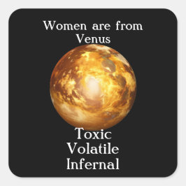 Venus Fyrkantigt Klistermärke