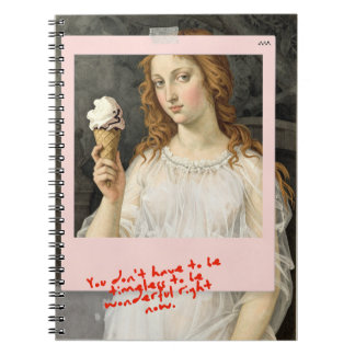 Venus + Glass Sandro Botticelli Anteckningsbok