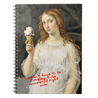 Venus + Glasskräm Sandro Botticelli Anteckningsbok