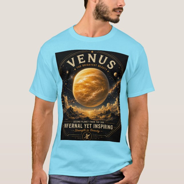 Venus gyllene majestät. t shirt (Framsida)