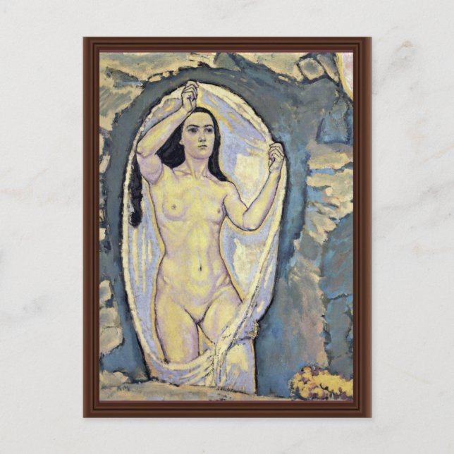 Venus i Grotto av Moser Koloman (bästa kvalitet) Vykort (Framsida)