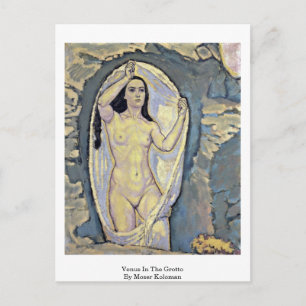 Venus i Grotto av Moser Koloman Vykort