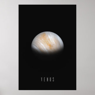 Venus - Jordens tvilling och den hetaste planeten Poster