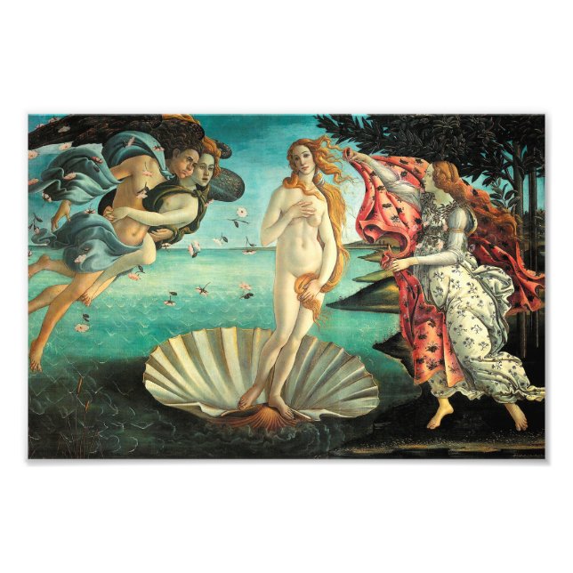 Venus-klassisk konst av Botticelli Fototryck (Framsidan)