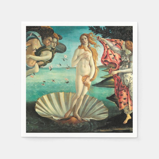 Venus-klassisk konst av Botticelli Pappersservett (Framsidan)
