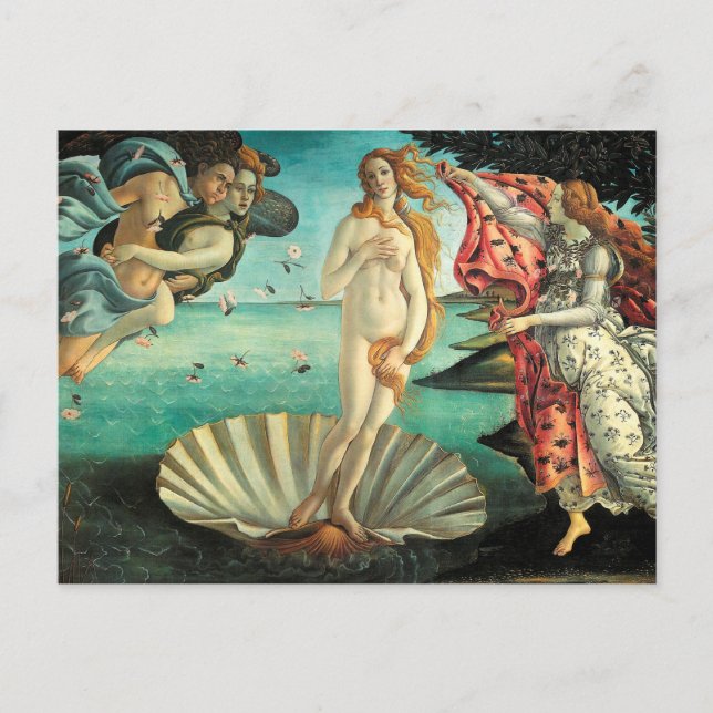 Venus-klassisk konst av Botticelli Vykort (Framsida)