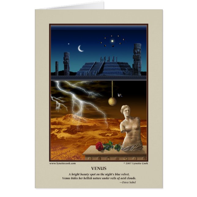 Venus kort (Framsidan)