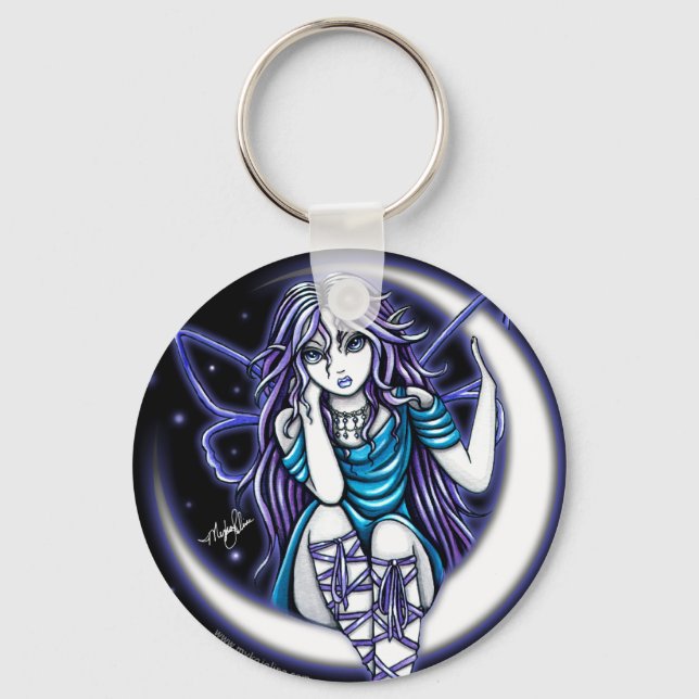 "Venus Måne" Celestial Fairy Art Keychain Nyckelring (Framsida)