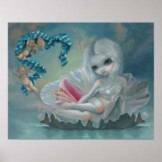 Venus med Cherubs ART PRINT lowbrow art big ögon Poster