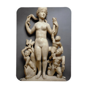 Venus med puttien, en triton och en delfin, magnet