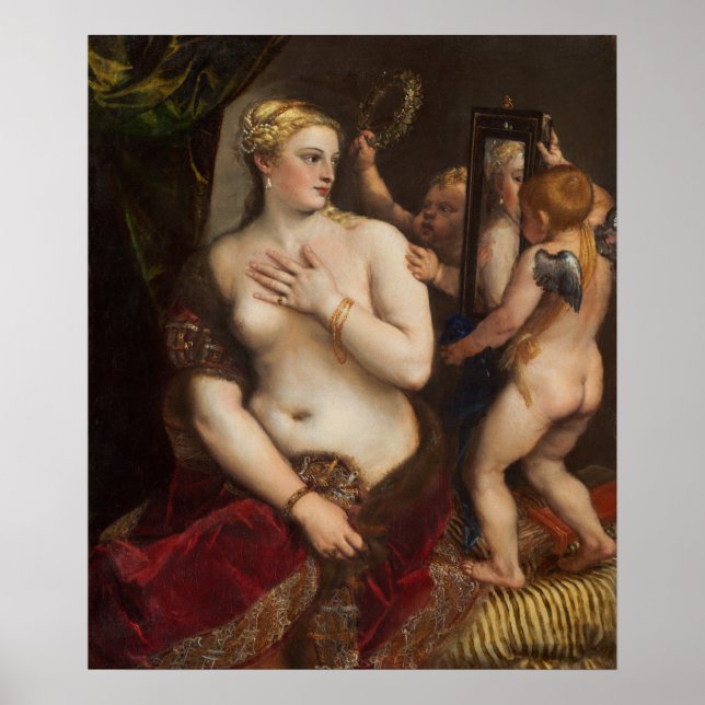 Venus med Spegel av titian - Poster (Framsidan)