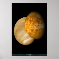 Venus med synlig och radarljus