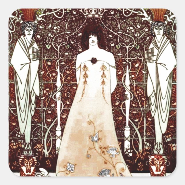 Venus mellan terminalgudarna fyrkantigt klistermärke (Framsida)