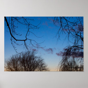 Venus & Mercury in Sunset, Ohio Poster