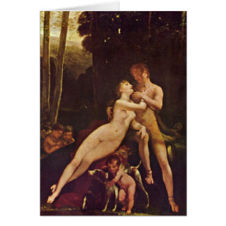 Venus och Adonis av Pierre-Paul Prud'Hon Hälsningskort