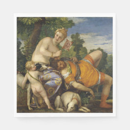 Venus och Adonis (från Paolo Veronese) Pappersservett