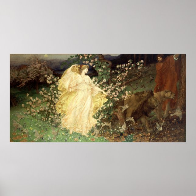 Venus och Anchises (1890) av William Richmond Poster (Framsidan)