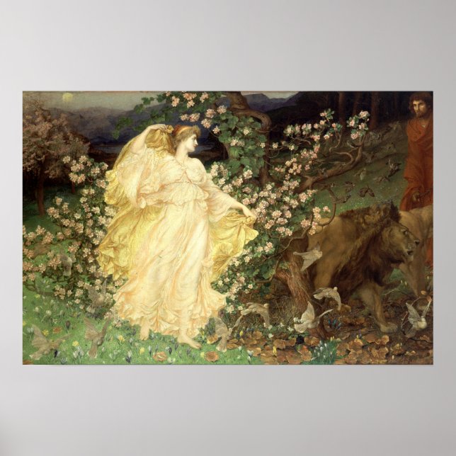 Venus och Anchises (1890) av William Richmond Poster (Framsidan)
